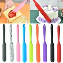 Walbest Long Handle Silicone Slim Spatula, Jar Spatula Non-Stick Silicone Scraper Heat Resistant Spatula Scraper for Jars, Smoothies, Blenders Cooking Baking Stirring Mixing Tool, 13.11"