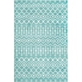 thumbnail image 2 of Unique Loom Moroccan Trellis Collection Area Rug - Mamounia (5' 3" x 8' Rectangle Turquoise/Ivory), 2 of 6