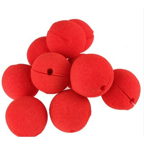 12pcs Foam Clown Nose Circus Party Halloween Costume Red Red, 5cm