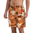 thumbnail image 2 of Cauagu Halloween 2 Print Men's Swim Trunks,Hawaiian Bathing Suit Swimsuits Beach Shorts with Pockets for Men Quick Dry Swimming Board Shorts-X-Large, 2 of 6