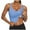 Light Blue, variant on Women Tank Tops Zeophrasy Fashion Women's Summer Sleeveless Solid U-Neck Blouses Tank Top With Chest Cushion Short Top Great Gift for Less Hot Pink S