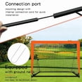 thumbnail image 4 of 2X Orange Children'S Football Goal Portable Foldable Mobile Training Football Goal, 4 of 6