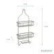 thumbnail image 3 of Organizador de baño satinado mate colgante 3 niveles con ganchos para regadera estante de ducha grande, 3 of 7
