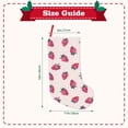 thumbnail image 3 of KLL Hand Drawn Strawberry for 18" Christmas Stocking Snowman Xmas Stocking Holiday Christmas Decoration Gifts for Family Kids, 3 of 8