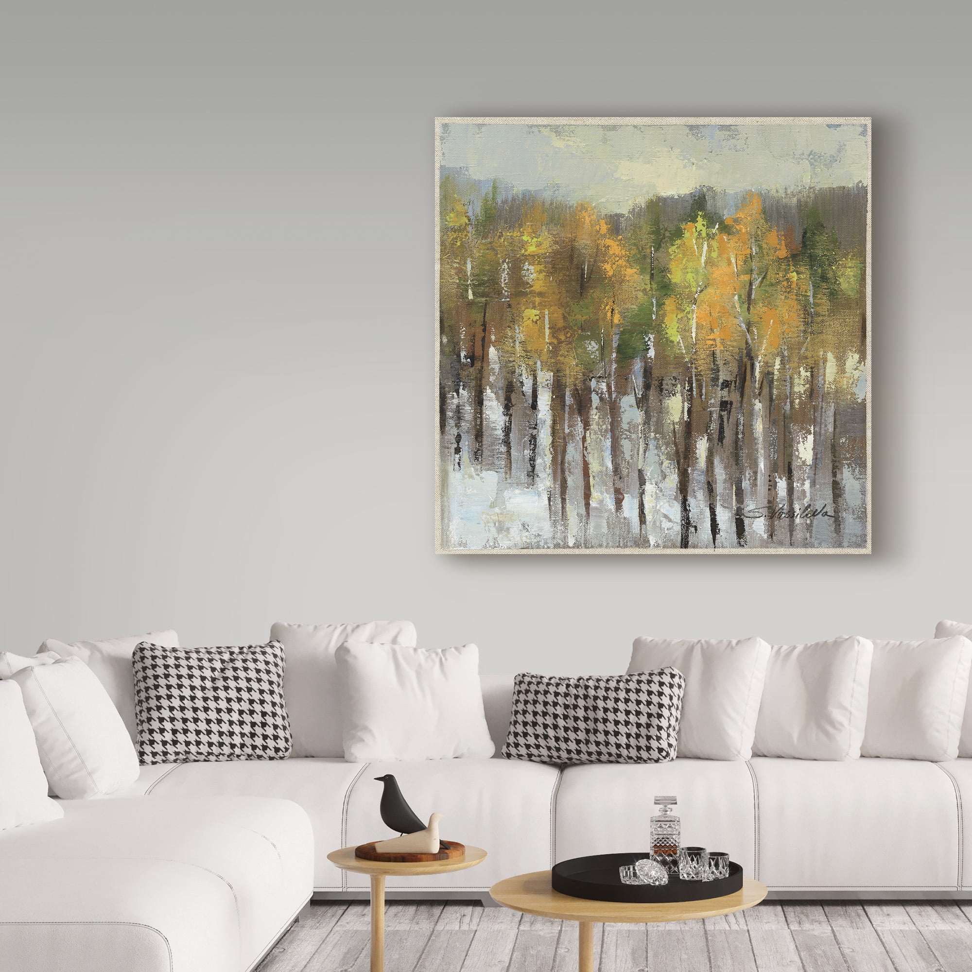 Trademark Fine Art 'January Landscape' Canvas Art by Silvia Vassileva