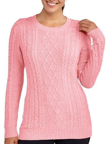 Faded Glory Women s Cable Knit Sweater 