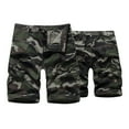 thumbnail image 2 of Clearance! Lisingtool Cargo Pants for Men Mens Fashion Casual Camouflage Colour Multi Pocket Zipper Buckle Outdoor Shorts Tooling Shorts Green Promotion Sale, 2 of 3