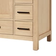 thumbnail image 6 of ARIEL Cambridge 36 Inch Oak Bathroom Vanity with Sink, Carrara White Quartz Countertop 1.5 inch Edge and backsplash, Soft Closing Door and Drawer, Matte Black, 6 of 10