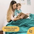 thumbnail image 4 of Cobija King, Frazada Ultra Suave, 100% Microfibra de Poliéster, Premium (Menta) Laila Comfort., 4 of 8