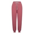 thumbnail image 4 of Yuyuzo Joggers pour Femmes Taille Haute à Cordon Bas Resserré Pantalons de Détente Confortables, 4 of 6