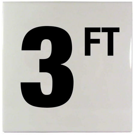 Inlays C610030 6 in. Smooth Ceramic Tile - 3 FT