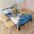 thumbnail image 3 of Halloween Ghosts and Pumpkins in Graveyard Rectangle Tablecloth 60"x120",Waterproof Polyester Rectangle Table Cloth, Wipeable Spillproof Polyester Tablecloth for Dining, Camping, Indoor and Outdoor, 3 of 6
