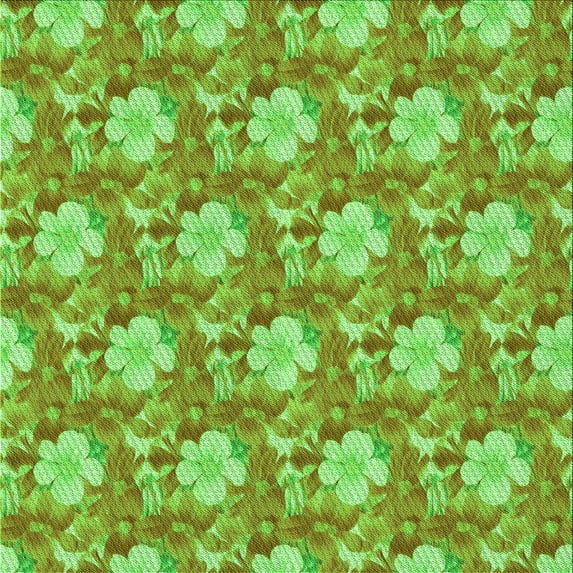 Ahgly Company Machine Washable Indoor Square Transitional Emerald Green Area Rugs, 4' Square