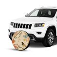 Birds Flowers Branches Spare tire cover, wheel protector, weather proof