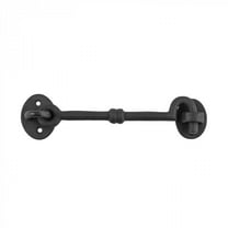 Renovators Supply Wrought Iron Cabin Hook - Black - 7" Wide