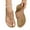 Brown, variant on Flip Flops for Women for Beach Hollow Metal Circle Thick-soled Wedge Heel Flip-flops Women Gifts for Women