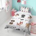 thumbnail image 4 of Cute Dogs Duvet Cover and Pillowcase Set for Single Bedding, Bedroom Accessories for Kids Teens, 4 of 5