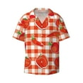 thumbnail image 6 of Kdxio Men's Hawaiian Shirt for Men Short Sleeve Shirt Tomatoes And Chili Summer Casual Holiday Beach Button Down T-Shirts, 6 of 7