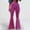 Hot Pink, variant on Azrian Summer Casual Long Trousers for Women Women Fashion Casual Comfortable Solid Color Elastic Waist Full Length Flared Pants Overalls