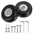 thumbnail image 1 of Unique Bargains Roues de Bagage de Remplacement 45x18mm Kits de Réparation de Roue de Valise 2 Roues de Roulement pour Sac de Chariot, Patin en Ligne, 1 of 5