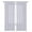 White, variant on 2 Pack: Basic Rod Pocket Sheer Voile Window Curtain Panels - Assorted Colors