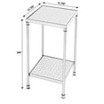 thumbnail image 6 of Beaumont Lane Modern Resin and Bone Inlay Side Table in Gray Bone Inlay, 6 of 7