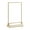 L, variant on OIUR Acrylic Sign Holder Double Sided Gold Picture Frame Tabletop Stand Up Sign Holder Clear Display Stand for Flyer Menu Wedding Table Number Holder