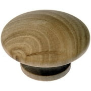 Symmerty Knob Wood 1-1/2 Mushroom - Unfinished