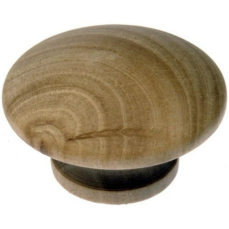 Symmerty Knob Wood 1-1/2 Mushroom - Unfinished