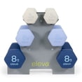 thumbnail image 1 of Set de 6 Mancuernas ELEVA C/ Rack Peso Variable Hexagonales, 1 of 8
