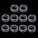 thumbnail image 2 of Tijeras de goma Zulema Paquete de 10 piezas Anillos de dedo Blanco, 2 of 8