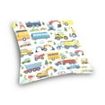 thumbnail image 3 of Cartoon Car Bus Truck Engineering Vehicle Throw Pillow Covers Couch Pillowcases Decor for Bed Sofa 18" x 18", 3 of 7