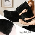 XeGe 2 Pack Fluffy Pillow Cases, Shaggy Plush, Faux Fur Covers