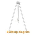 thumbnail image 4 of Camping Hanging Tripod Pot Rack Hanger Bbq Steel Rack Multifunction Tripod Fire, 4 of 8