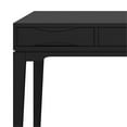 thumbnail image 3 of Pemberly Row SOLID HARDWOOD Mid Century Modern 60 inch Wide Desk in Black, 3 of 6
