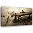 thumbnail image 1 of Alan Hausenflock 44x31 Gallery Wrapped Canvas Wall Art Titled - Feeding the Geese I, 1 of 4