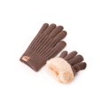 thumbnail image 4 of Spencer Winter Thermal Gloves for Men Touch Screen Glove Knit Thickened Fleece Lining Gloves for Outdoor Driving Cycling, Brown, 4 of 10