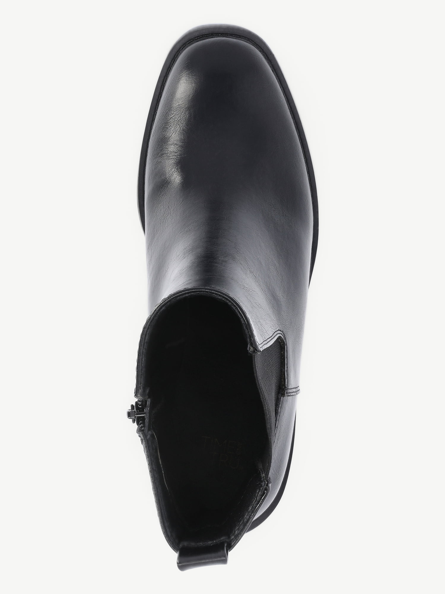 Time and True Women's Faux Leather Chelsea Boots