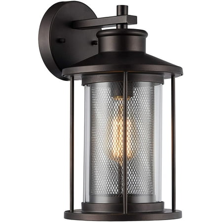 

RADIANCE Goods Transitional 1 Light Rubbed Bronze Outdoor Wall Sconce 14 Tall