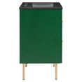 thumbnail image 4 of Pemberly Row 24" Rubberwood MDF Particleboard Bathroom Vanity-Green/Black, 4 of 8