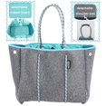 thumbnail image 2 of Bolso de Playa Tote QOGiR Neopreno Multipropósito Elegante Gris, 2 of 6