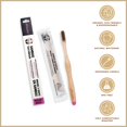 thumbnail image 3 of allBambu Bamboo Charcoal Toothbrush - Medium, Pink, 3 of 7
