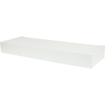 High & Mighty Floating Shelf Flat Design White 18"