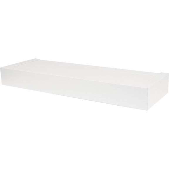 High & Mighty Floating Shelf Flat Design White 18"