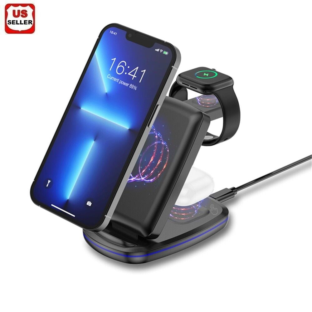 Gorilla Gadgets 3in1 10W Qi Wireless Fast Charging Stand Compatible with  iPhone 11/11 Pro/11 Pro Max…See more Gorilla Gadgets 3in1 10W Qi Wireless