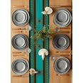 thumbnail image 6 of Village Stars Table Runner, Turquoise Western Texas Star Wheat Ears Cotton Linen Kitchen Table Decoration Washable Dining Tabletop Runners for Home Party Decor 18x72 Inches, 6 of 9
