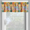 thumbnail image 4 of Ambesonne Colorful Valance & Curtain, Flower Polka Dots Mix, 55"x45", Multicolor, 4 of 6