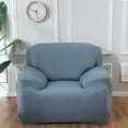 thumbnail image 4 of CHOK 2024 Sofa Slipcover L Shape Gray Sofa Cover Sectional Couch Cover Spandex Non Slip with Elastic Bottom Furniture Protector Cover for for Home Decor 2+3seater, 4 of 10