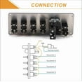 thumbnail image 3 of 12V Racing Car Ignition Switch Panel Relay Engine Start Push Button LED Toggle, 3 of 7