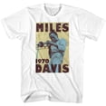 thumbnail image 1 of Miles Davis Poster Y White Adult T-Shirt, 1 of 2